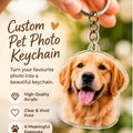 Custom pet photo acrylic keychain