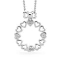 Love Wreath Pendant — 925 Sterling Silver & Cubic Zirconia