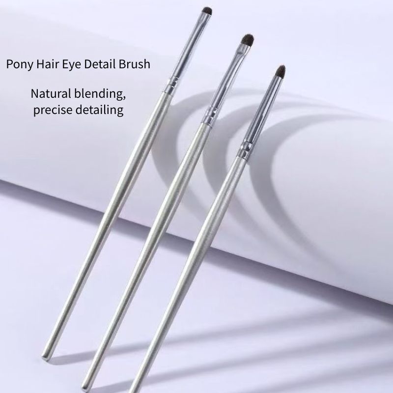 Silver Handle Eyeshadow Brush Set – 3 Piece — product image 3