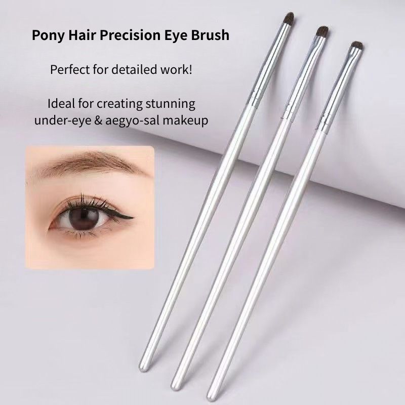 Silver Handle Eyeshadow Brush Set – 3 Piece — product image 2