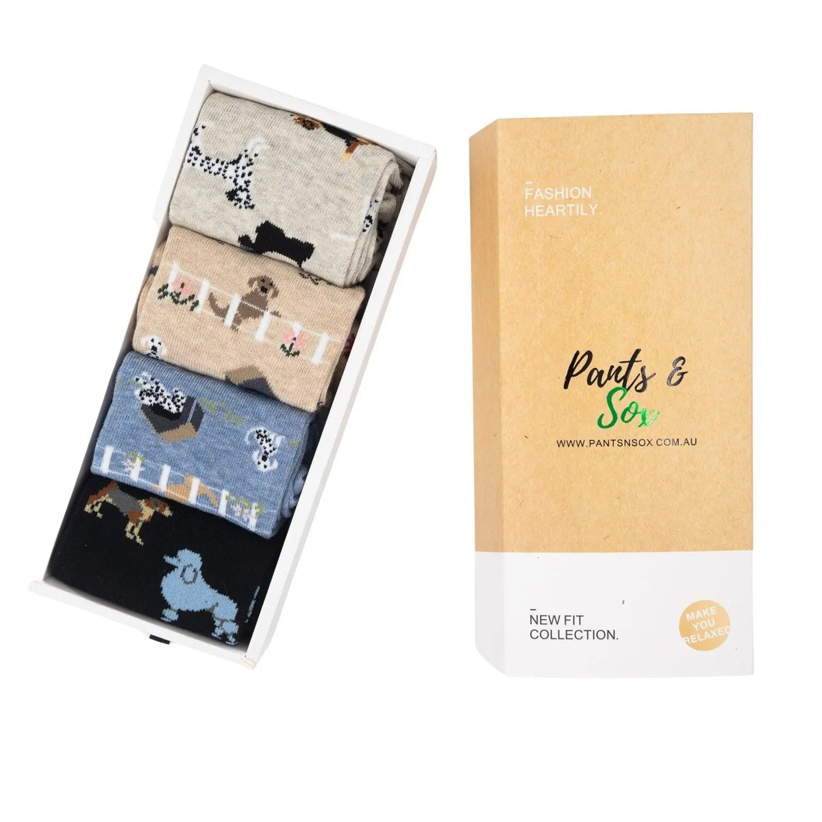Puppy Cotton Socks Gift Box – 4 Pairs