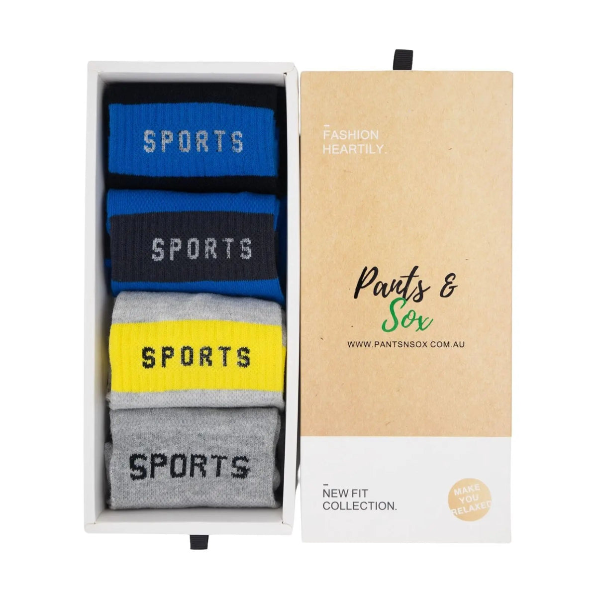 Men's Sports Toe Socks Gift Box – 4 Pairs