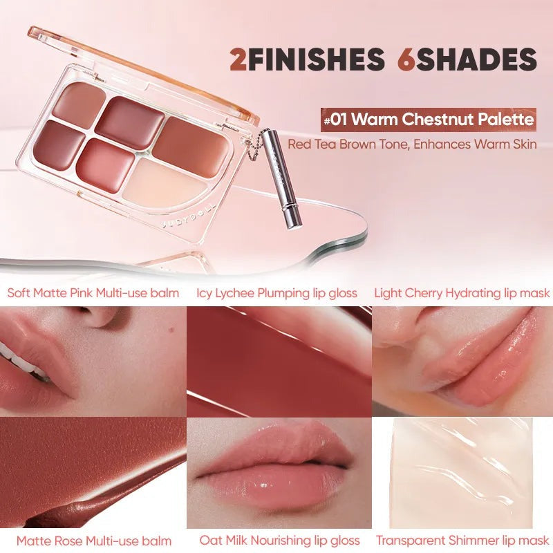 JUDYDOLL 6-Color Multi-Use Lip Palette — product image 4