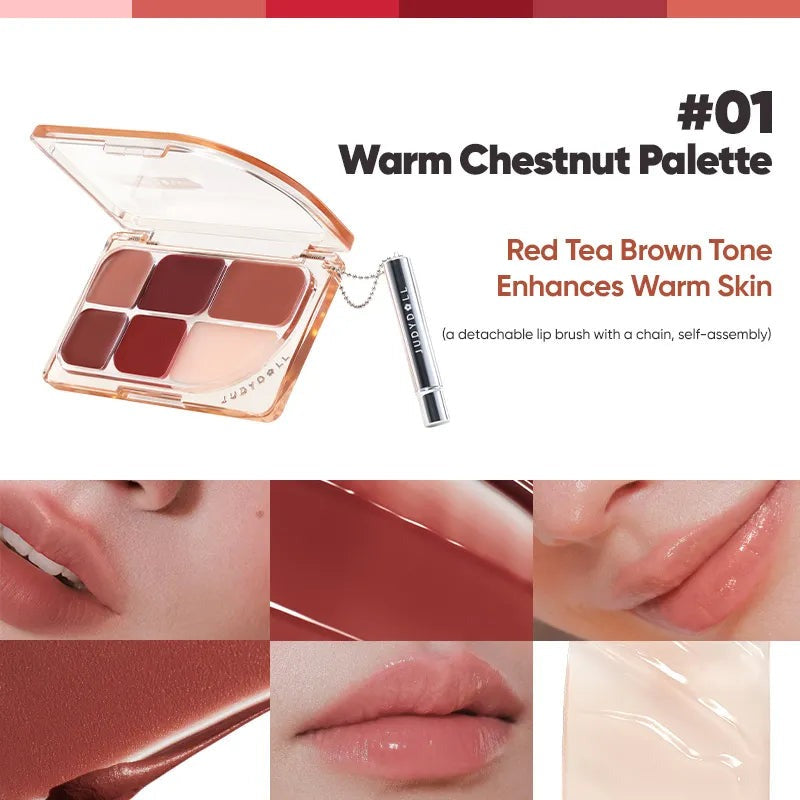 JUDYDOLL 6-Color Multi-Use Lip Palette — product image 5