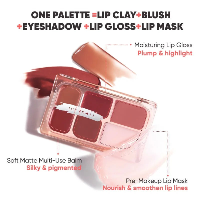 JUDYDOLL 6-Color Multi-Use Lip Palette — product image 6