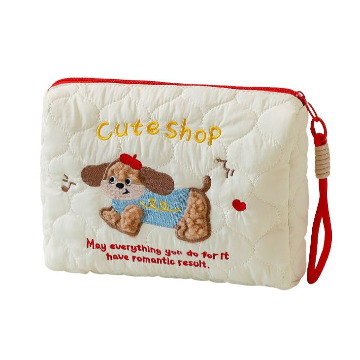 Cute Puppy Cosmetic Bag