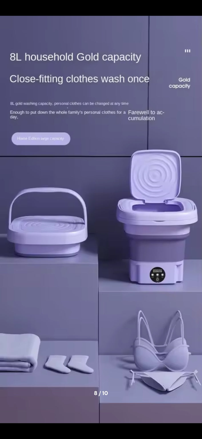 8L foldable washing machine capacity