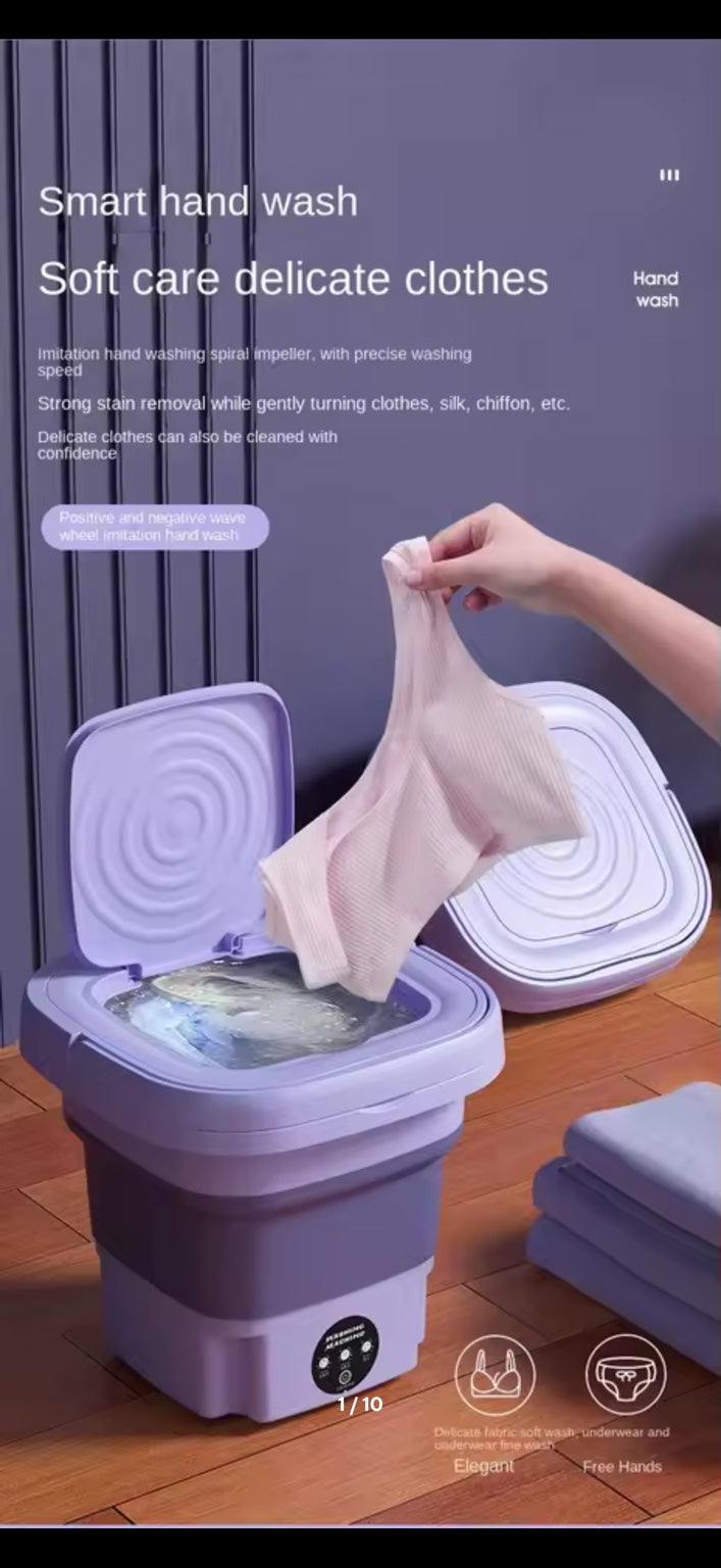 8L portable washing machine functions