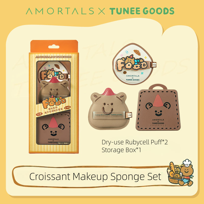 AMORTALS x TUNEE GOODS Croissant Makeup Sponge Set — product image 3