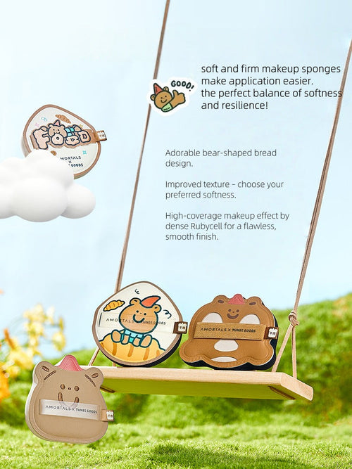 AMORTALS x TUNEE GOODS Bear Bear Makeup Sponge Set — product image 2