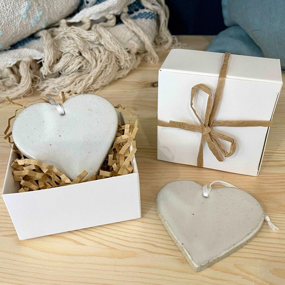 Handcrafted Ceramic Heart or Star Decoration — product image 6