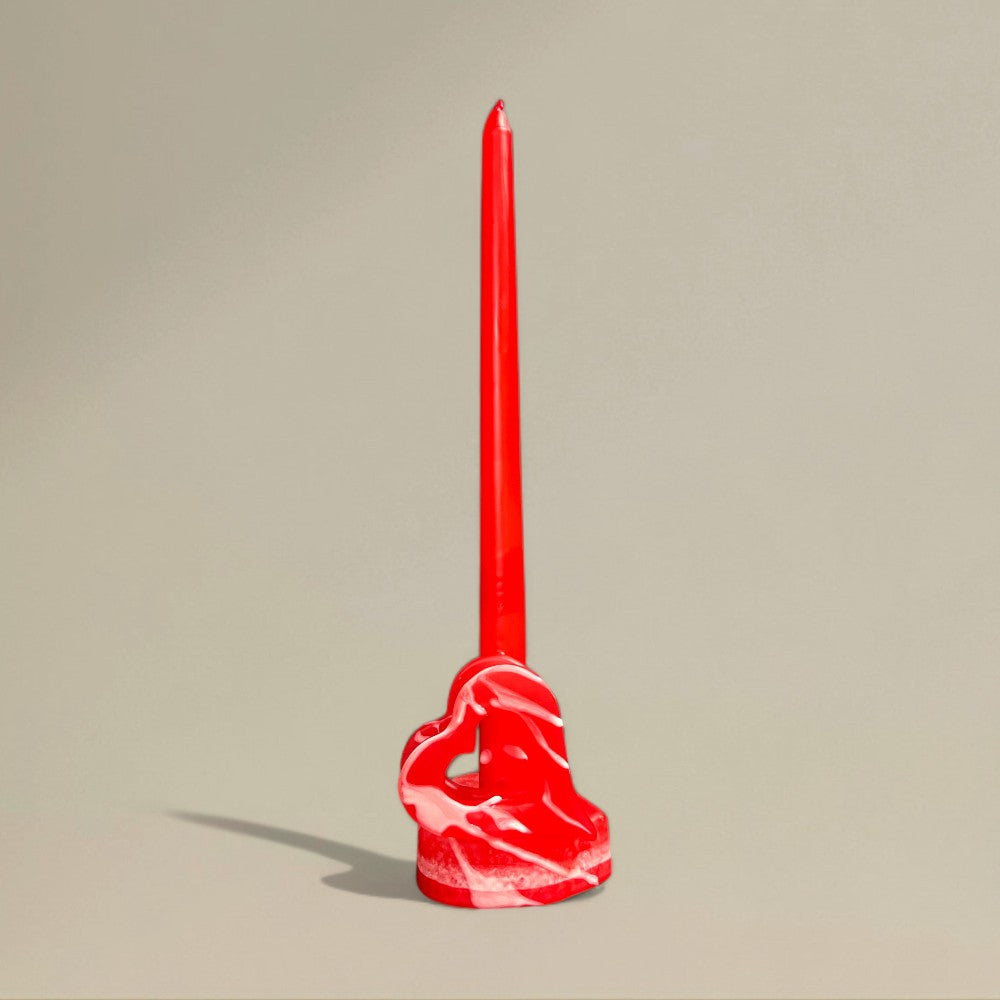Heart-Base Taper Candle – Romantic Gift — product image 3
