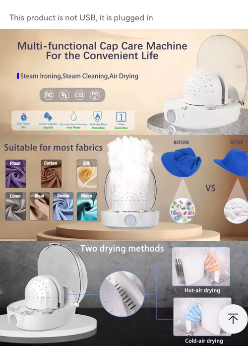Automatic cap care machine modes