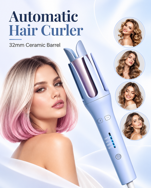 Automatic 32mm rotating ceramic hair curler