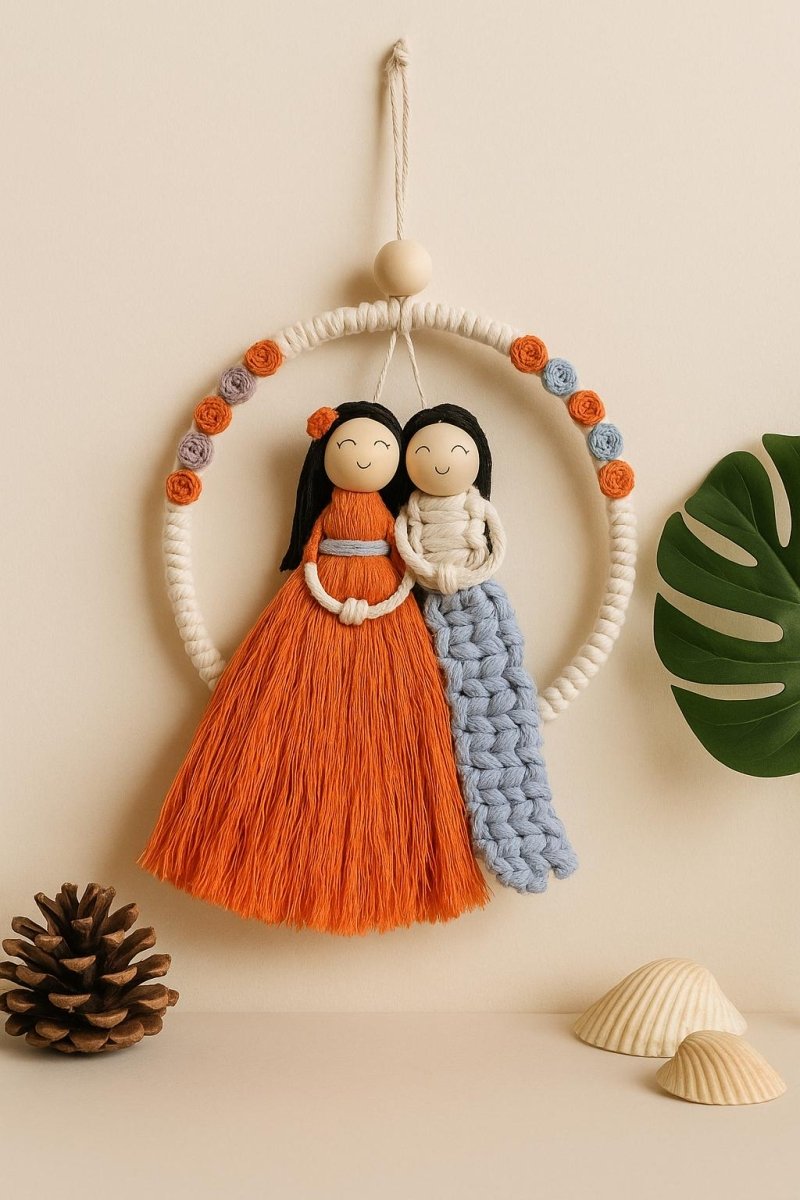 Handmade Macrame Couple & Friendship Wall Hanging — product image 7