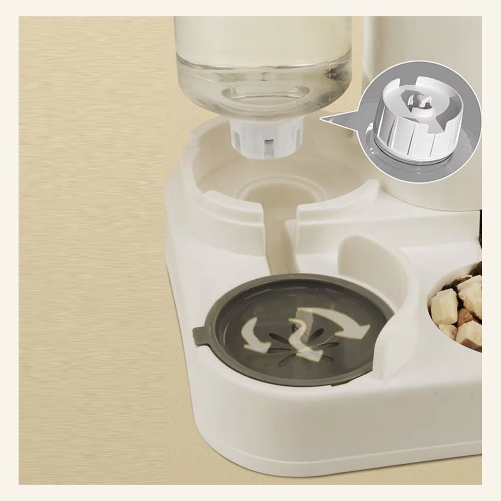 Gravity water dispenser valve and bowl detail