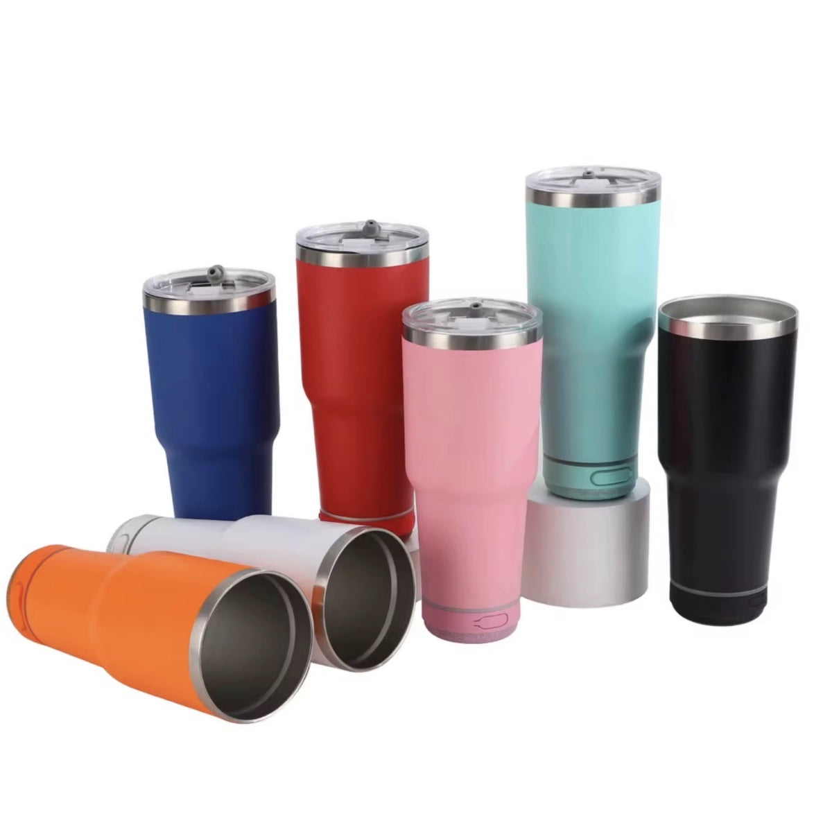 30oz Bluetooth speaker tumbler colour options