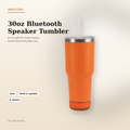 H&S Gifts 30oz Bluetooth speaker tumbler premium product image