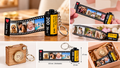 Personalised film-roll photo keychain with custom photo strip