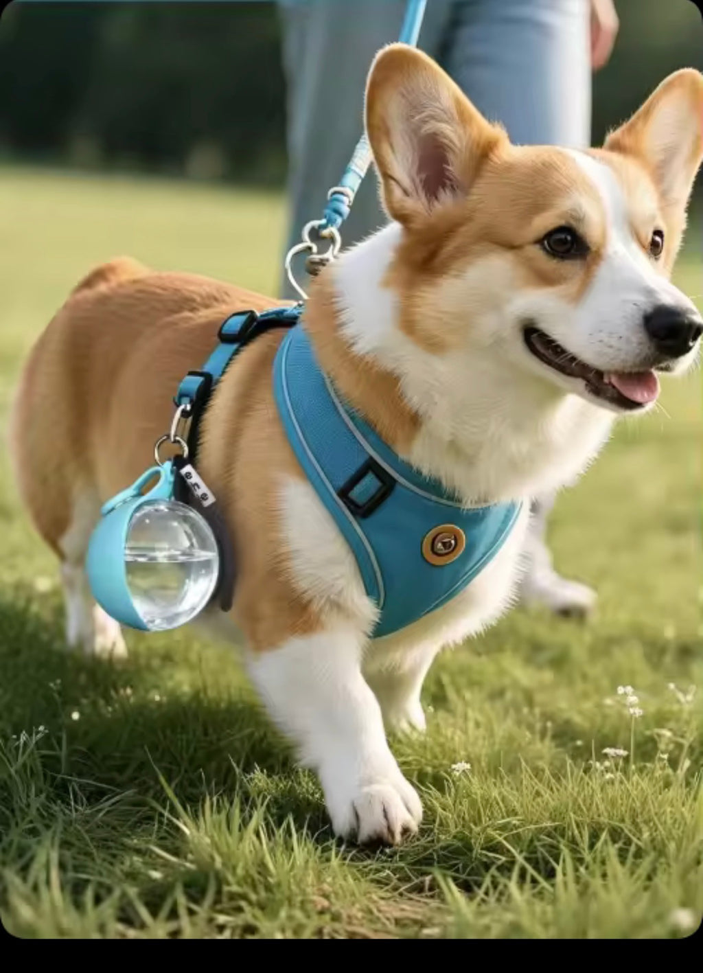 285ml portable dog water bottle with foldable drinking bowl