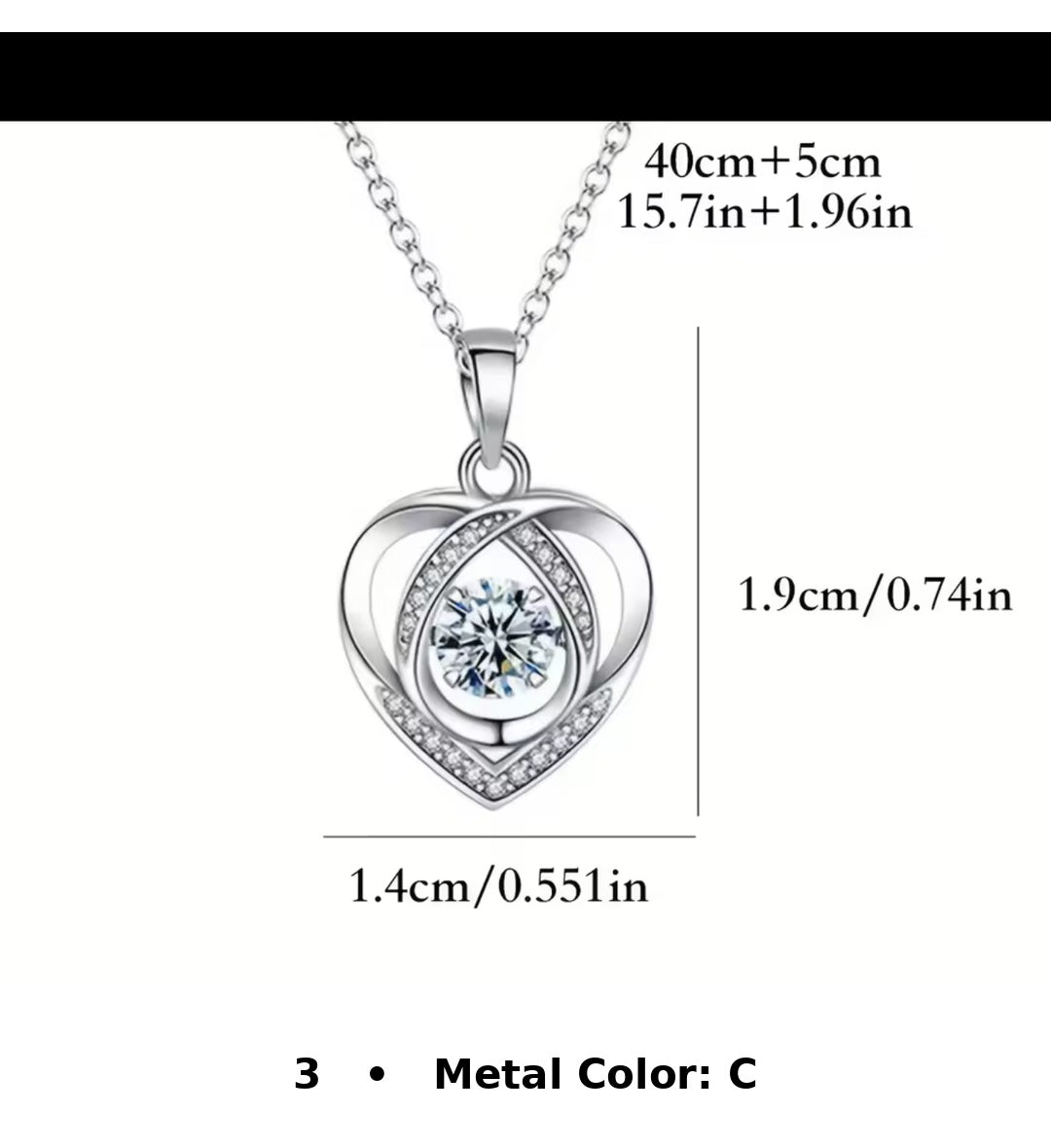Necklace option 3 - Metal Color C